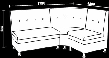 Кухонный угловой диван Нео КМ-05 ДУ в Шадринске - предосмотр 2